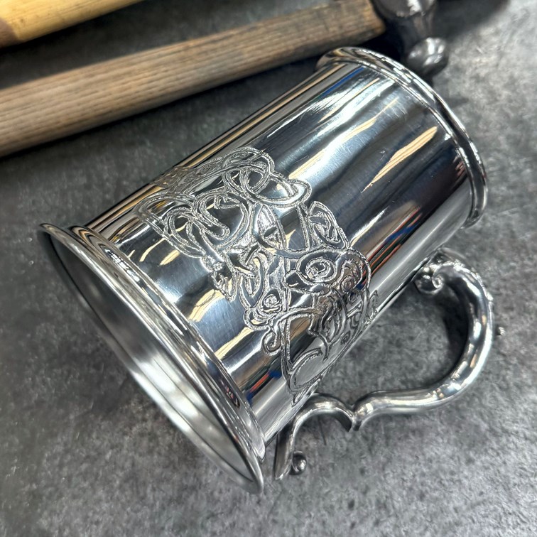 Celtic Dragon One Pint Pewter Tankard Celtic Dragon One Pint Pewter Tankard