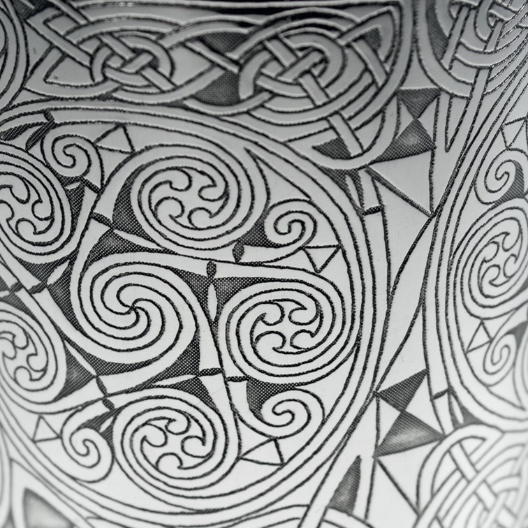 Celtic Spirals One Pint Pewter Tankard Celtic Spirals One Pint Pewter Tankard