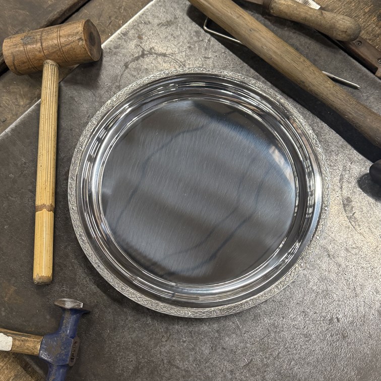 Large Celtic Rim Pewter Tray Large Celtic Rim Pewter Tray