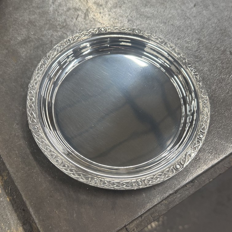 Medium Celtic Rim Pewter Tray Medium Celtic Rim Pewter Tray