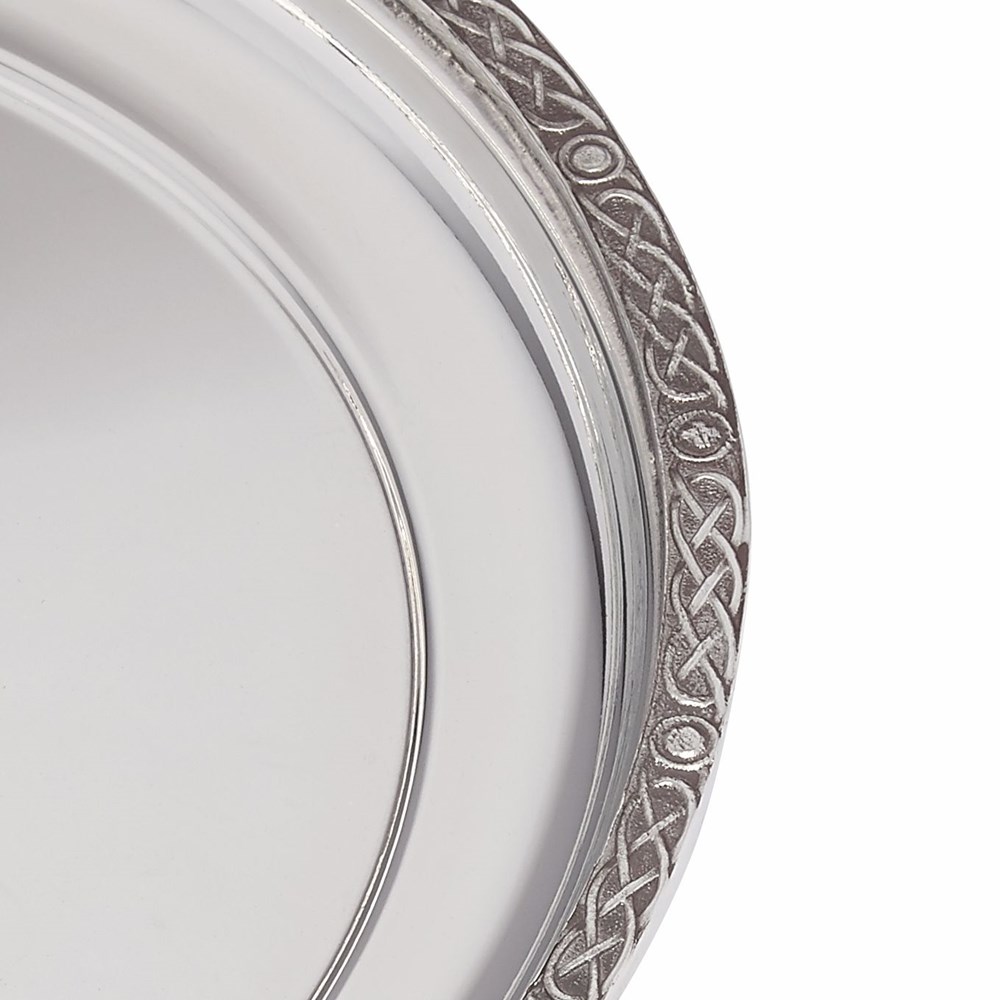Medium Celtic Rim Pewter Tray Medium Celtic Rim Pewter Tray