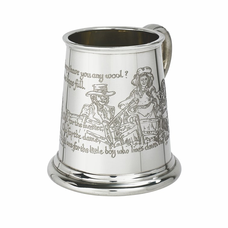 Baa Baa Black Sheep Pewter Baby Mug Baa Baa Black Sheep Pewter Baby Mug