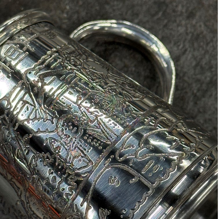 Noahs Ark Quarter Pint Pewter Baby Mug Noahs Ark Quarter Pint Pewter Baby Mug