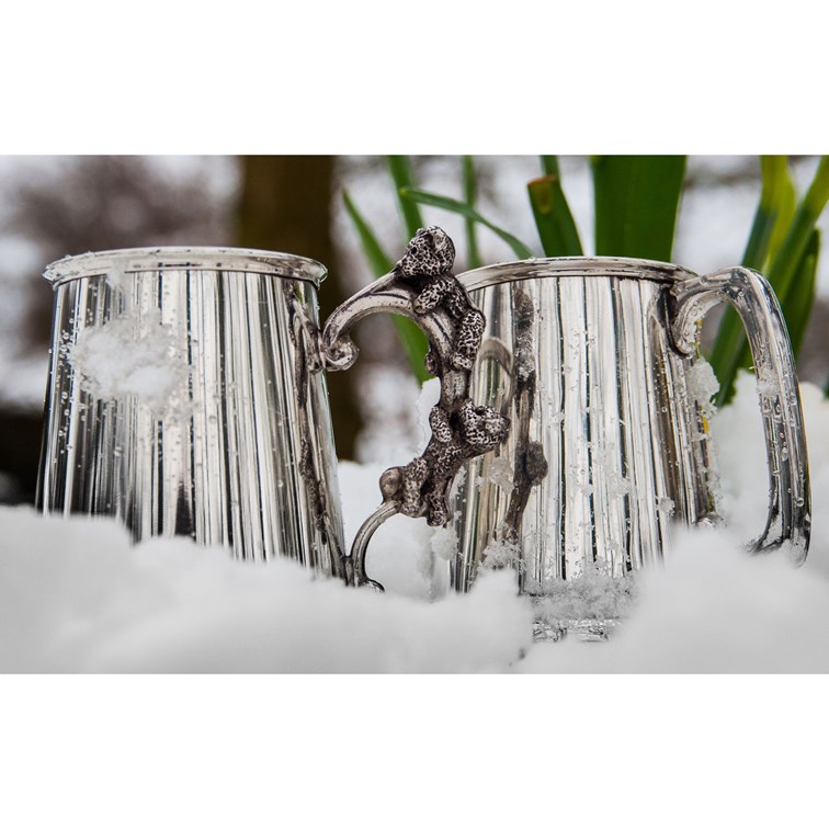 Teddy Bear Handle Pewter Quarter Pint Baby Mug Teddy Bear Handle Pewter Quarter Pint Baby Mug