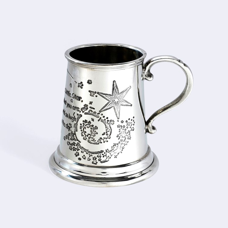 Twinkle Twinkle Little Star Pewter Baby Mug Twinkle Twinkle Little Star Pewter Baby Mug