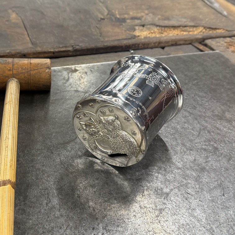 Owl And Pussycat Pewter Money Box Owl And Pussycat Pewter Money Box