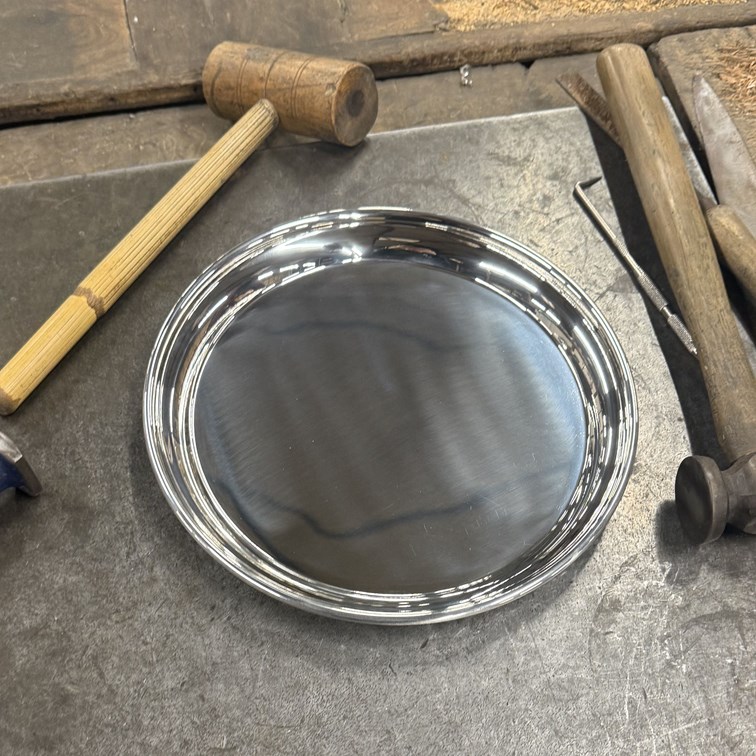 Large 300mm  Round Pewter Tray Large 300mm  Round Pewter Tray