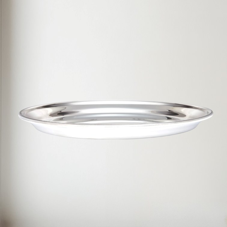 Large 300mm  Round Pewter Tray Large 300mm  Round Pewter Tray
