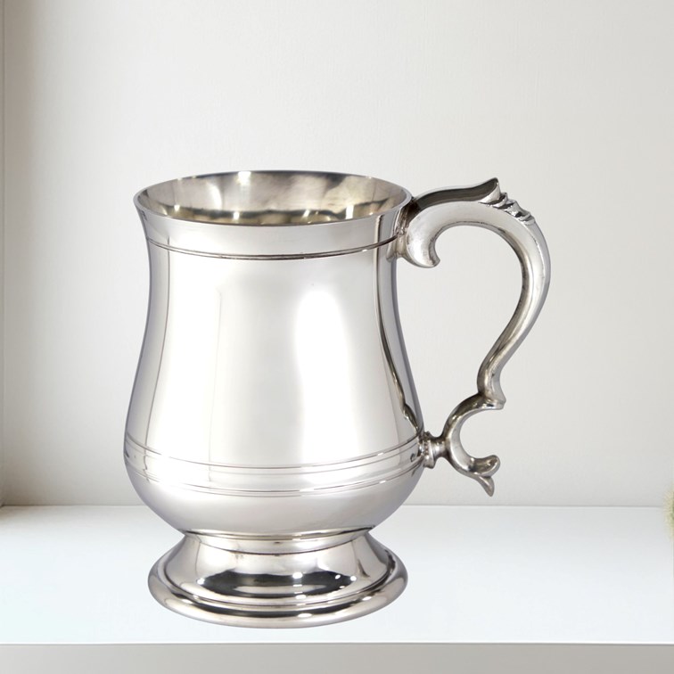 Extra Heavy X Range Pewter Georgian One Pint Tankard Extra Heavy X Range Pewter Georgian One Pint Tankard