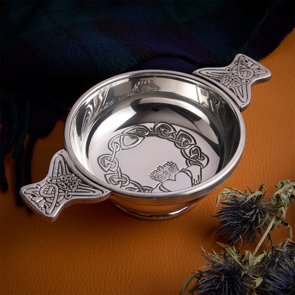 Claddagh Large Pewter Quaich Claddagh Large Pewter Quaich