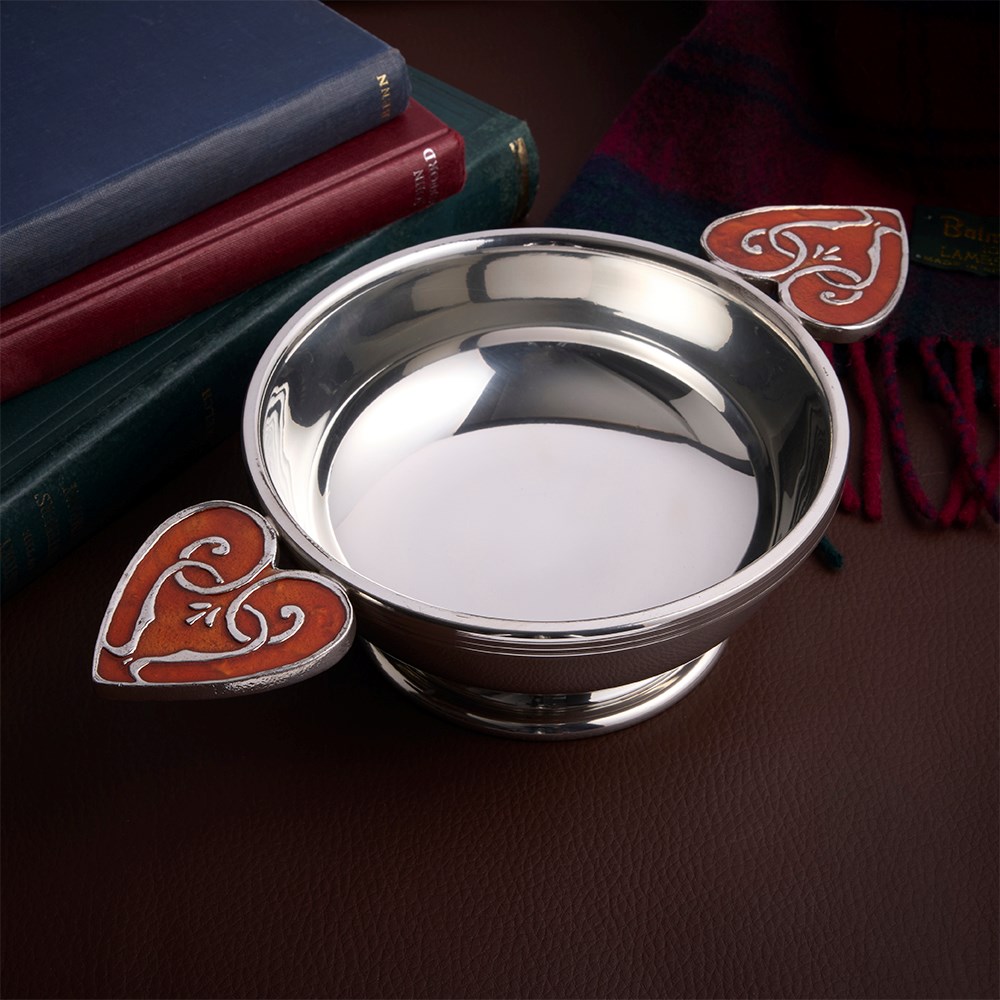 Extra Large Red Heart Of The Highlands Quaich