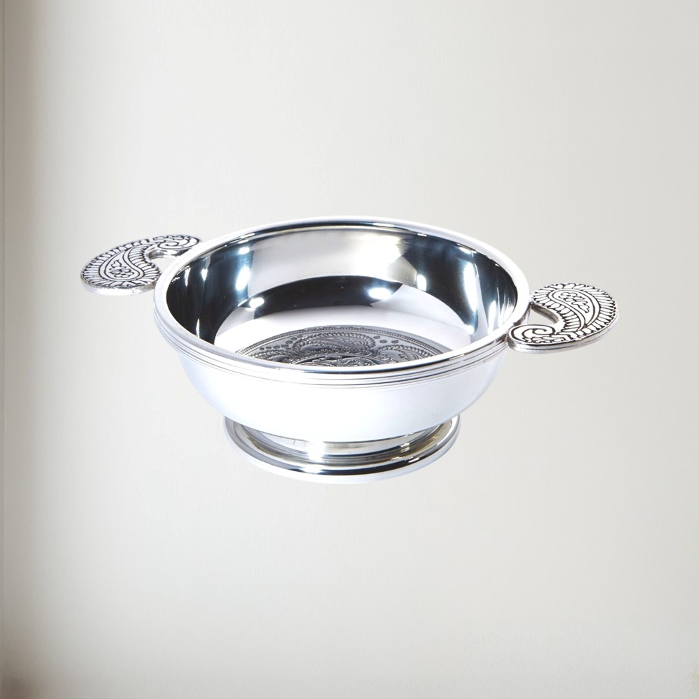 Large Paisley Pewter Quiach Large Paisley Pewter Quiach