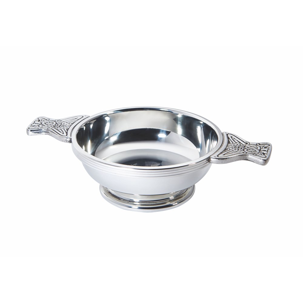 Thistle Large Pewter Quaich Thistle Large Pewter Quaich