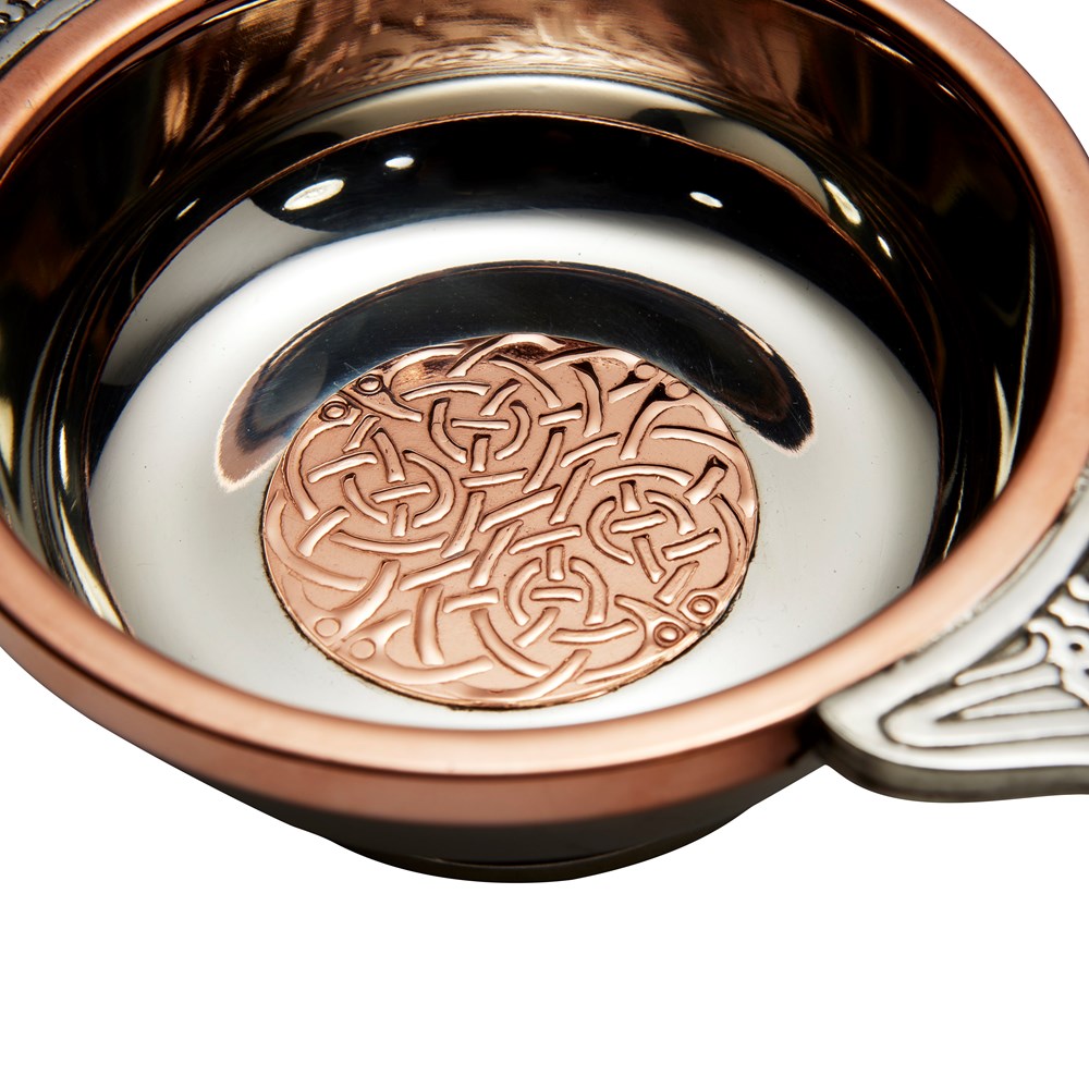 Celtic Copper Large Pewter Quaich