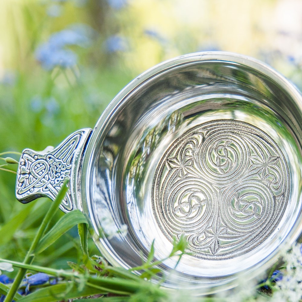 Large Kells Pewter Quaich