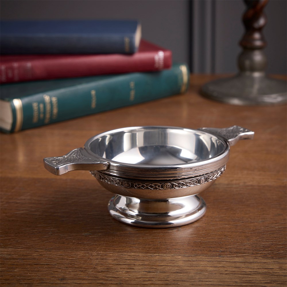 Celtic Band Medium Pewter Quaich