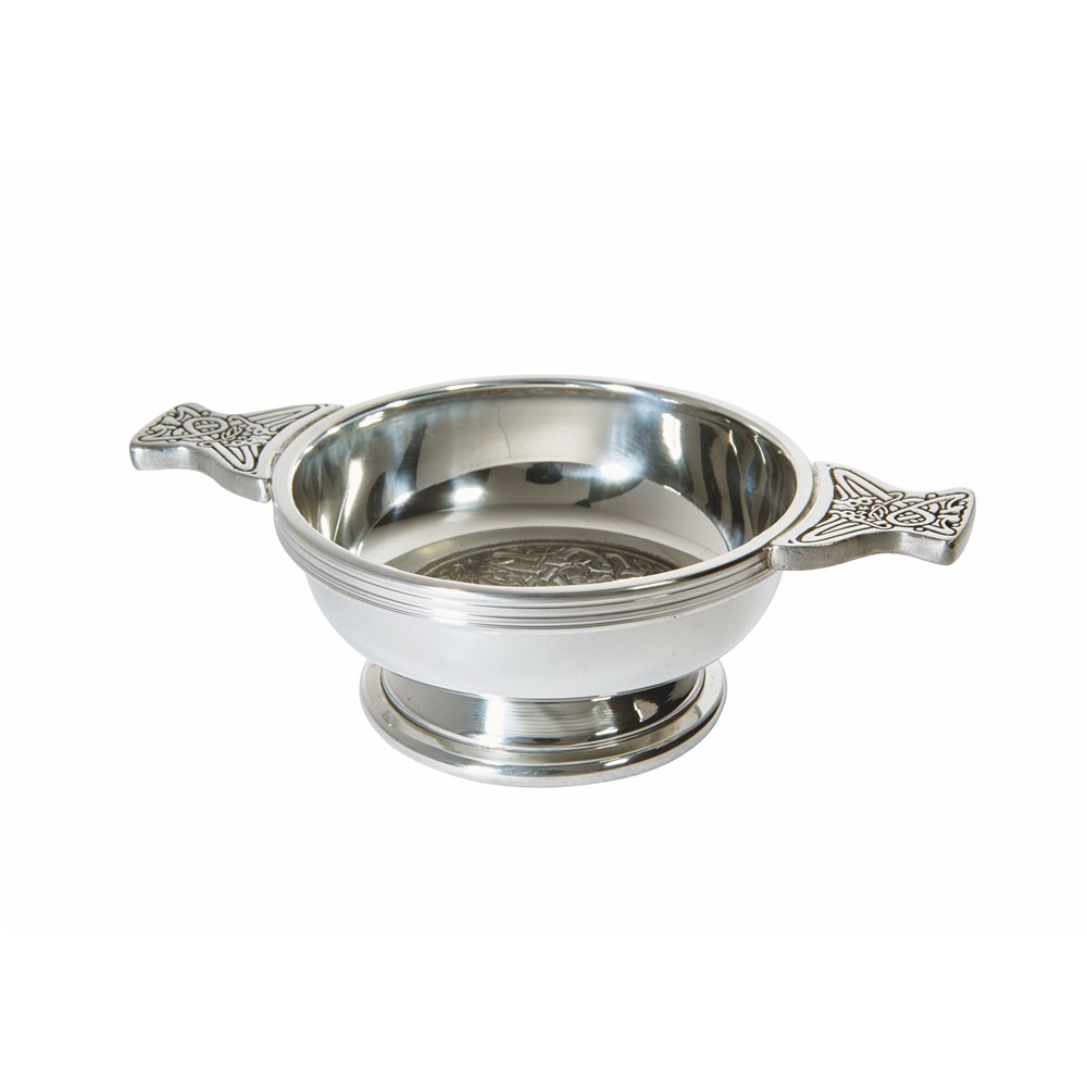 Celtic Circle Medium Pewter Quaich Celtic Circle Medium Pewter Quaich