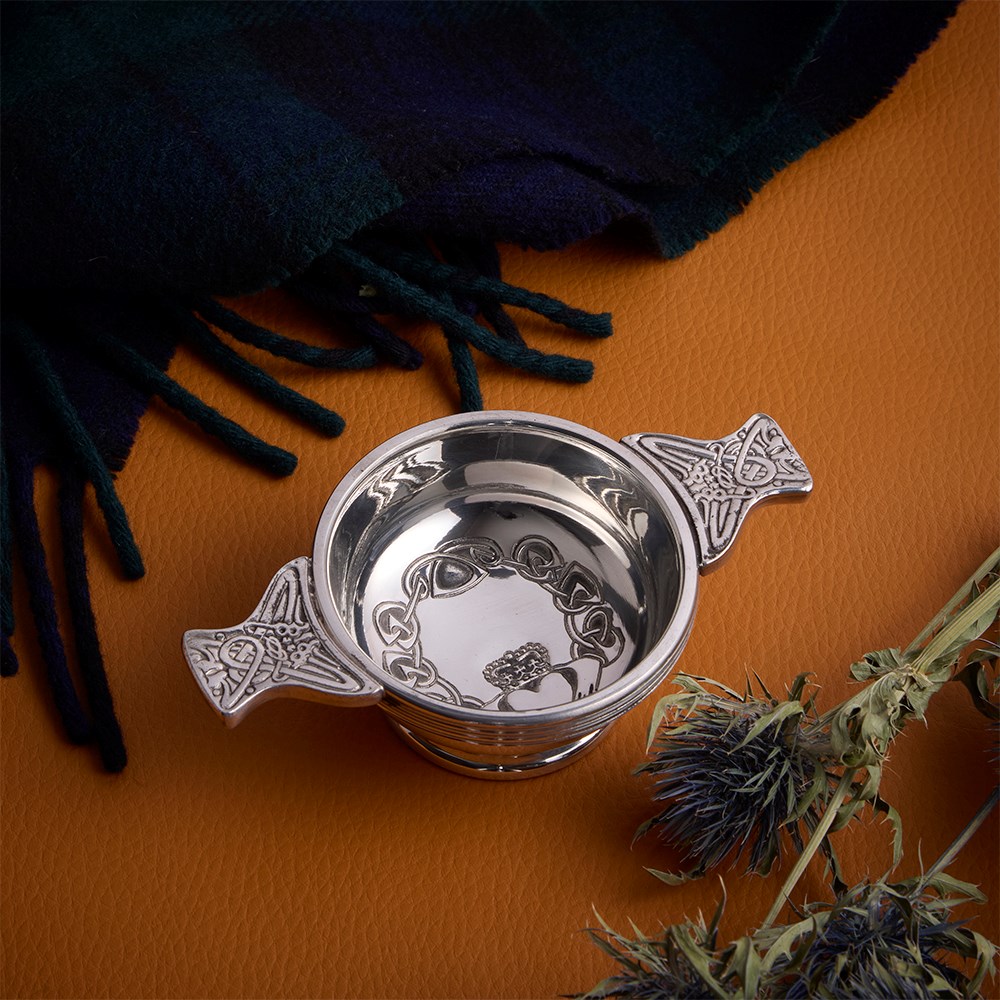 Claddagh Small Pewter Quaich Claddagh Small Pewter Quaich