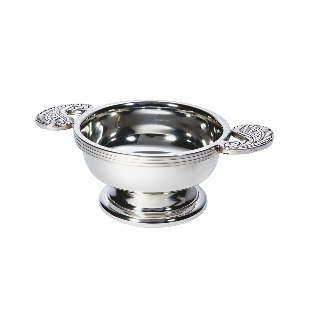 Paisley Small Pewter Quaich Paisley Small Pewter Quaich