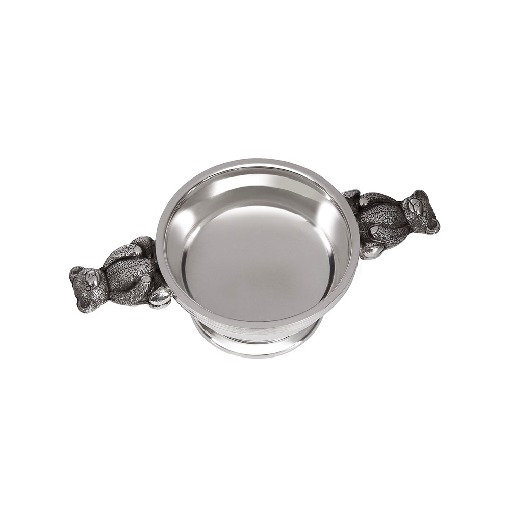 Teddy Handle Pewter Quaich Teddy Handle Pewter Quaich