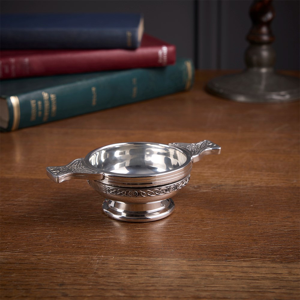 Celtic Band Small Pewter Quaich