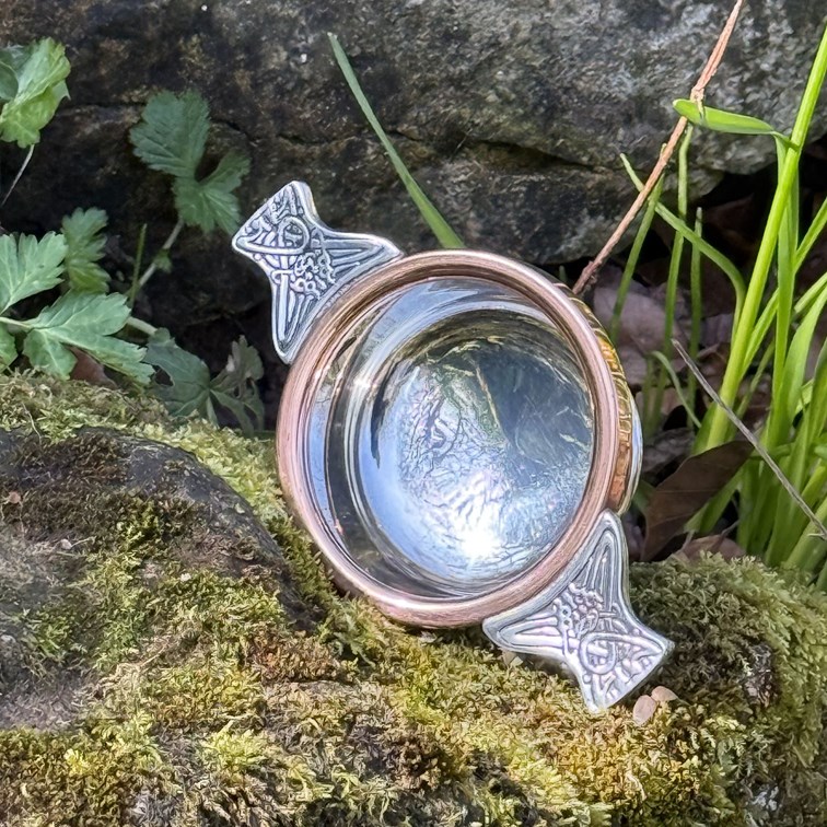Small Copper Rim Pewter Quaich | Small Copper Rim Pewter quaich Small Copper Rim Pewter Quaich | Small Copper Rim Pewter quaich