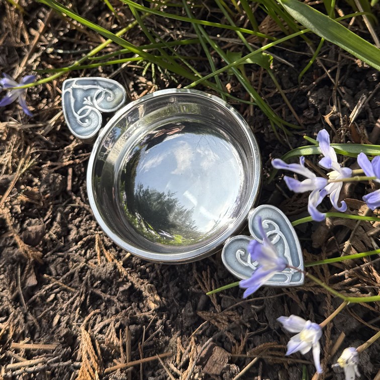 Small Baby Blue Heart Of The Highlands Quaich