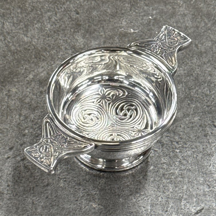 Small Kells Pewter Quaich Small Kells Pewter Quaich
