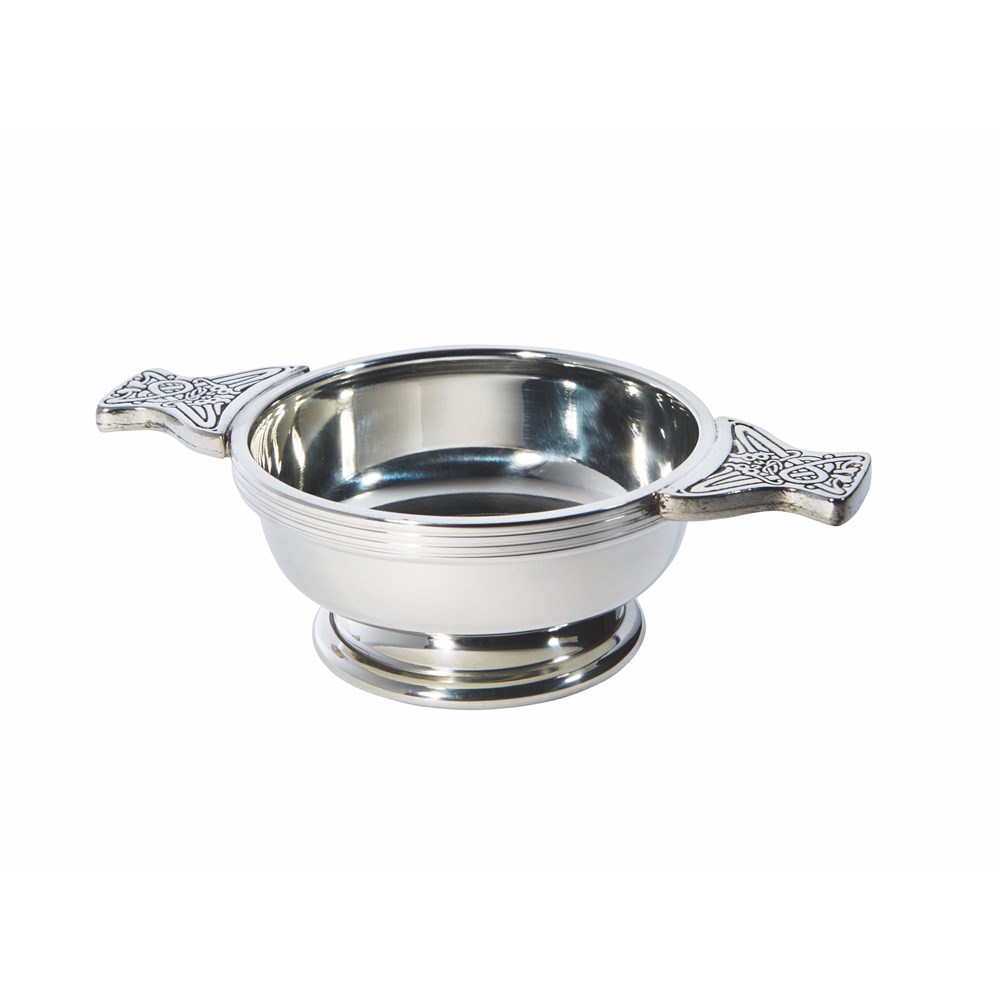 Celtic Circle Standard Pewter Quaich Celtic Circle Standard Pewter Quaich