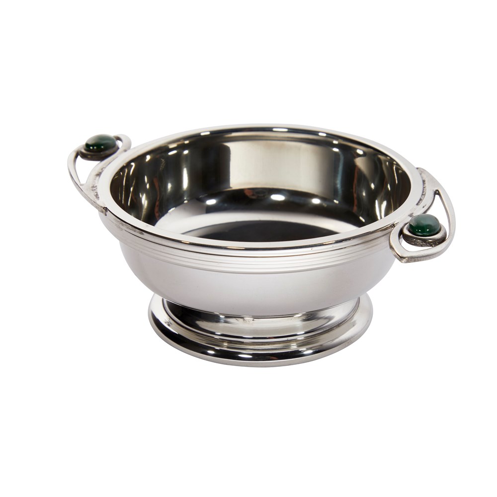 Nevis Pewter Quaich Leaf Gemstone Handles Nevis Pewter Quaich Leaf Gemstone Handles