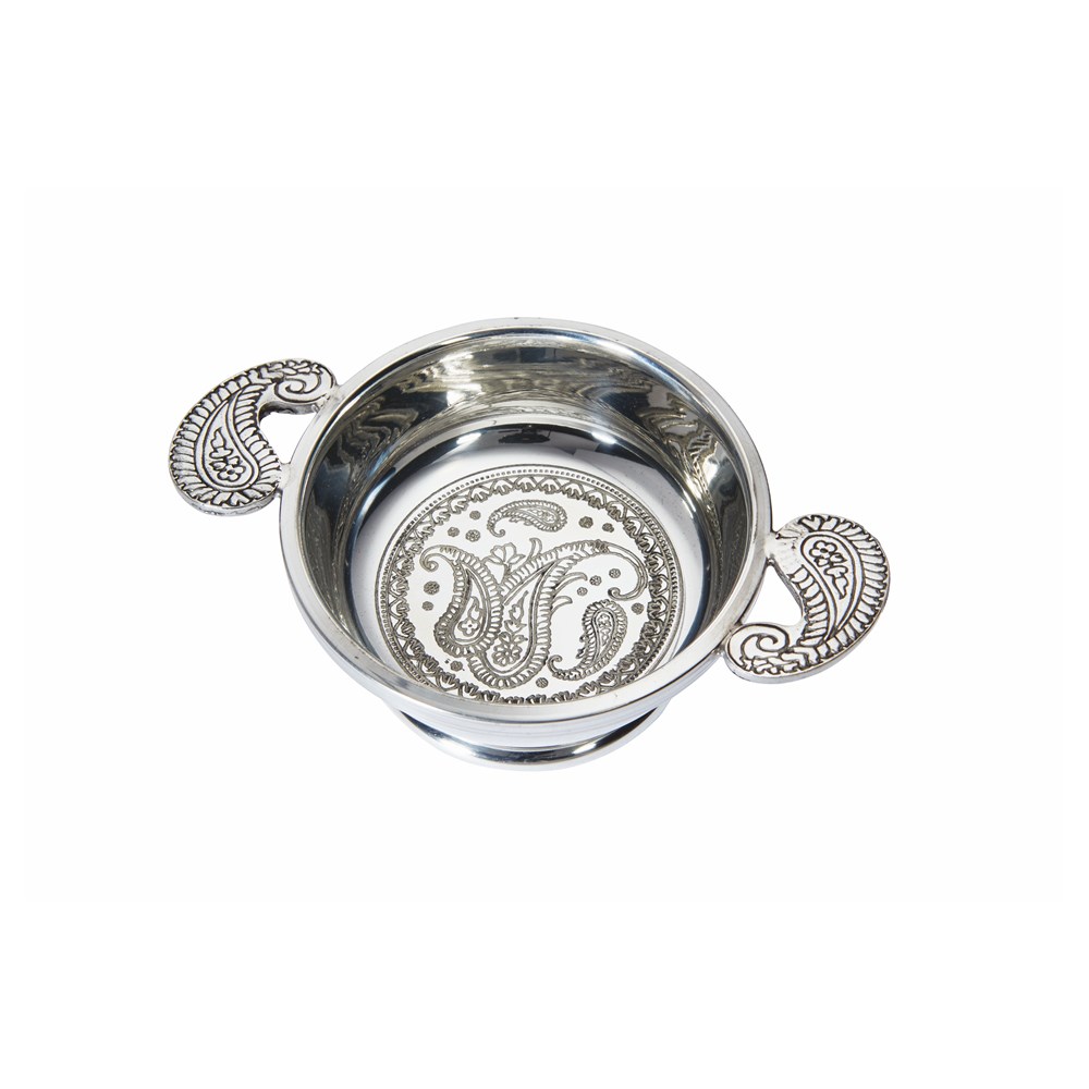 Paisley Standard Pewter Quaich