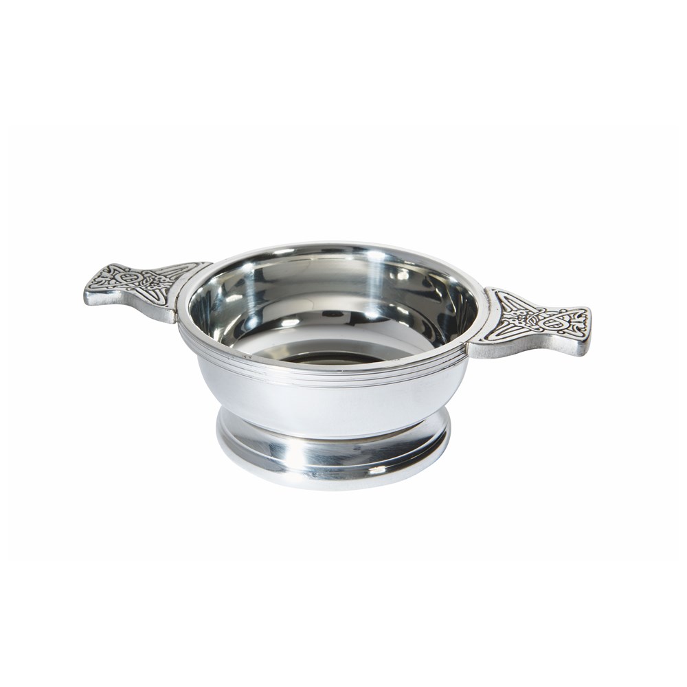 Glass Base Standard Pewter Quaich Glass Base Standard Pewter Quaich