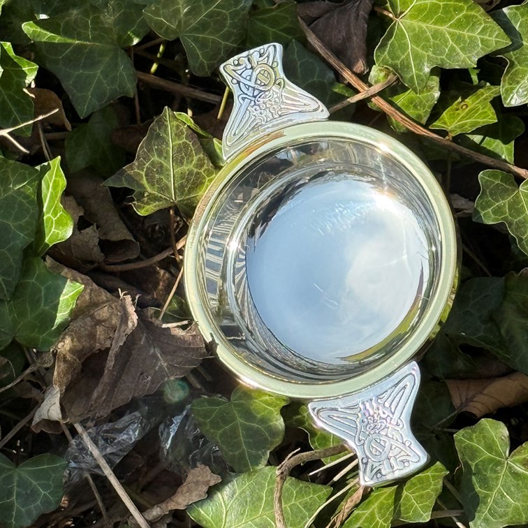 Standard Brass Rim Pewter Quaich | Standard Brass Rim Pewter Quai Standard Brass Rim Pewter Quaich | Standard Brass Rim Pewter Quai