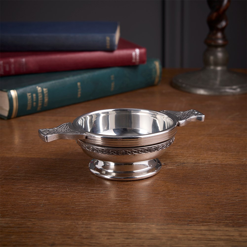 Celtic Band Standard Pewter Quaich