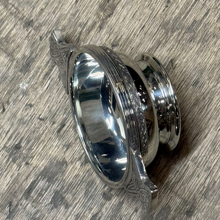 Standard Celtic Band Pewter Quaich Standard Celtic Band Pewter Quaich