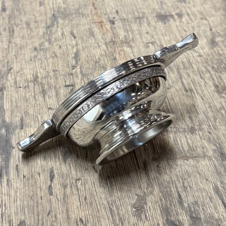 Standard Celtic Band Pewter Quaich