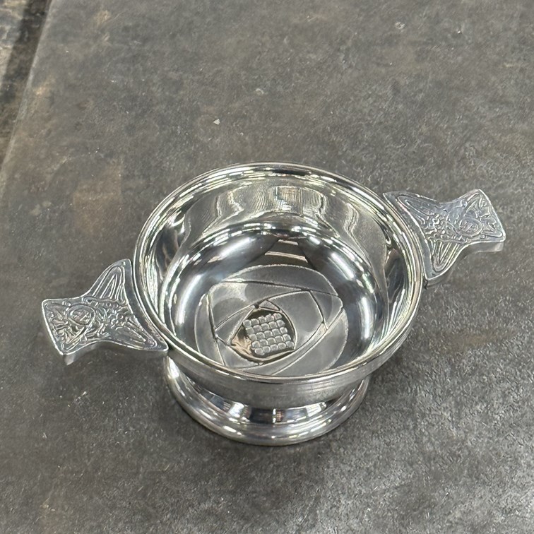 Standard Charles Rennie Mackintosh Pewter Quaich