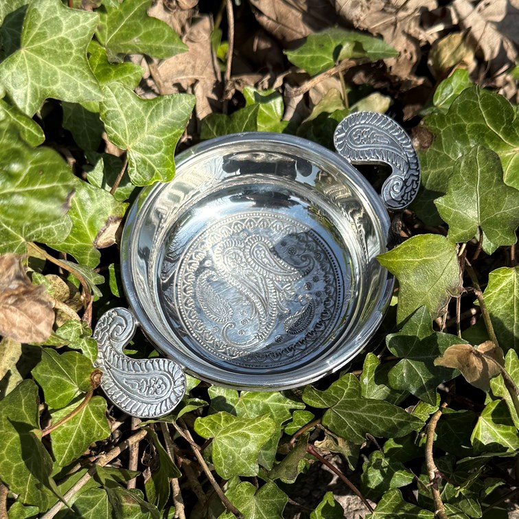 Standard Paisley Pewter Quaich Standard Paisley Pewter Quaich