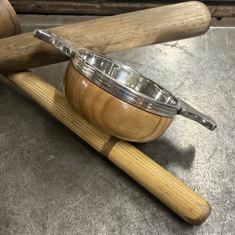 Standard Wood And Pewter Quaich