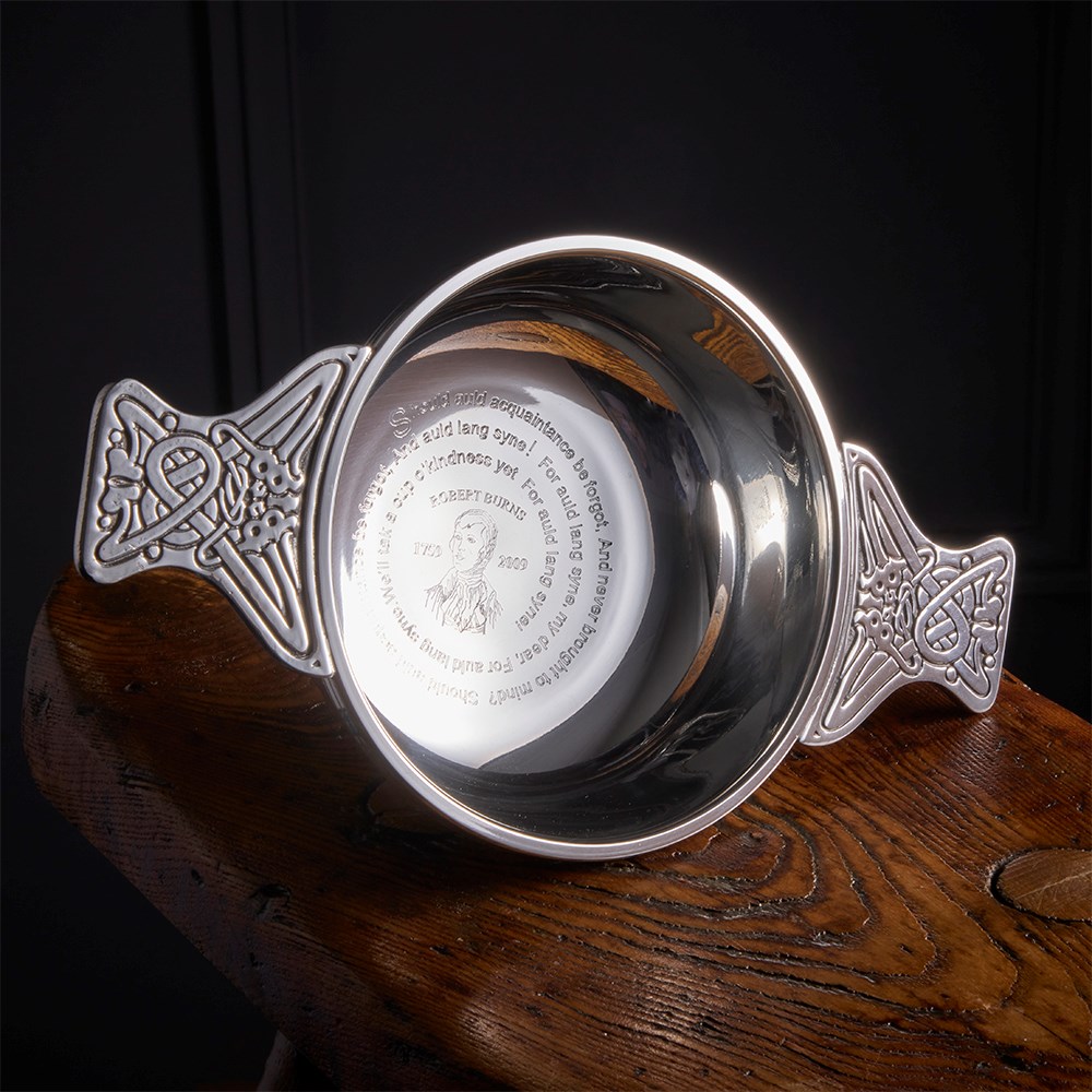 Commemorative Engraved Burns Quaich