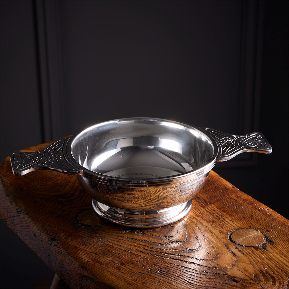 Commemorative Engraved Burns Quaich