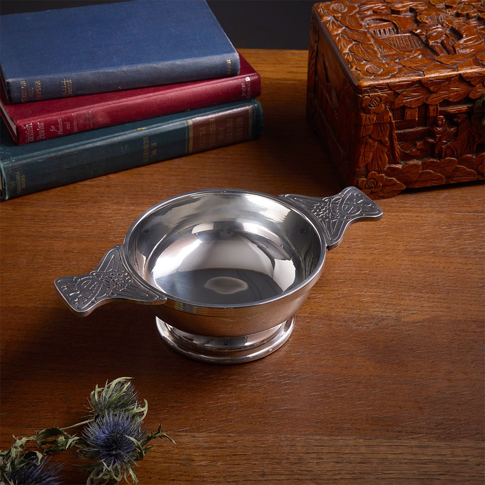 Pewter Large Plus "X" Quaich Pewter Large Plus "X" Quaich