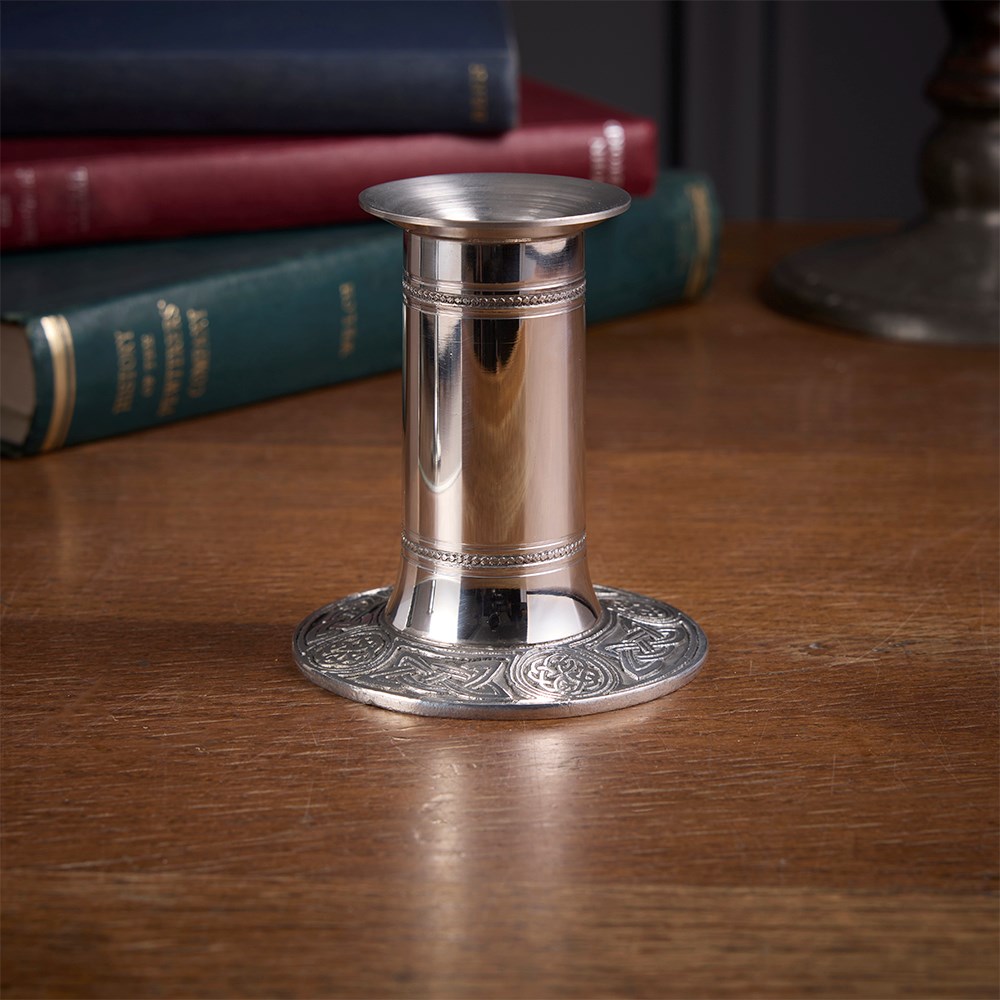 Celtic Pewter Candle Holder Large Celtic Pewter Candle Holder Large