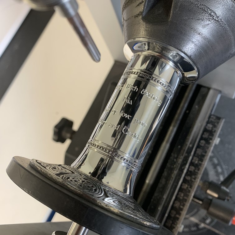 Large Celtic Base Pewter Candle Holder Large Celtic Base Pewter Candle Holder