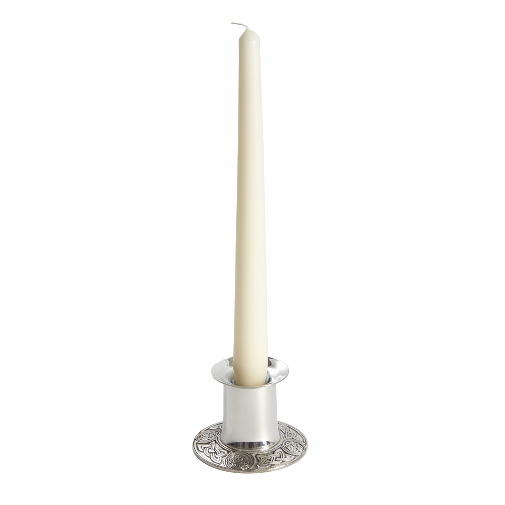Small Celtic Pewter Candle Holder Small Celtic Pewter Candle Holder
