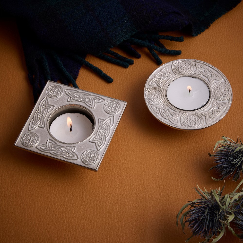 Square Celtic T-Lite Candle Holder Square Celtic T-Lite Candle Holder