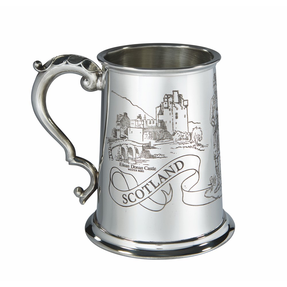 Scotland One Pint Pewter Tankard Scotland One Pint Pewter Tankard