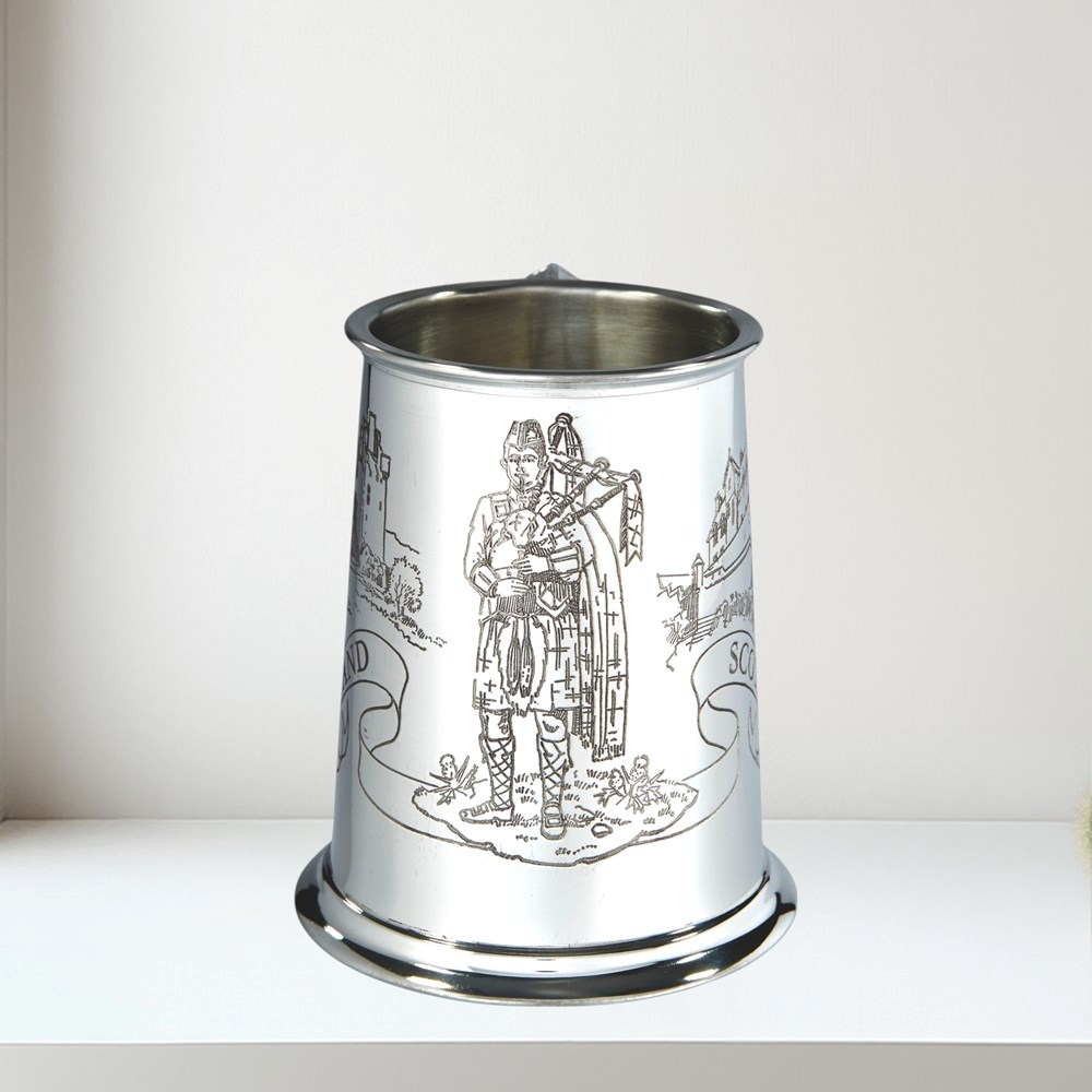 Scotland One Pint Pewter Tankard Scotland One Pint Pewter Tankard