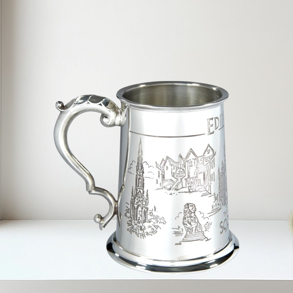 Edinburgh 1 pint pewter Tankard Edinburgh 1 pint pewter Tankard