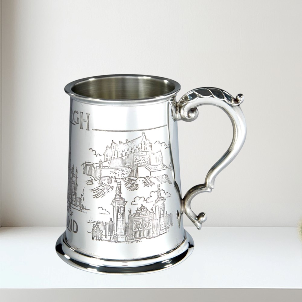 Edinburgh 1 pint pewter Tankard Edinburgh 1 pint pewter Tankard